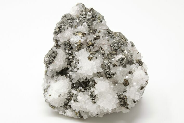 4.8" Quartz and Chalcopyrite Crystal Association - Peru